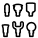 Six têtes de massage